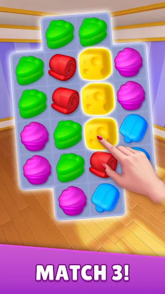 Dream Family - Match 3 Games (Мод: Безлимитные жизни и ходы) — скачать на Андроид — скриншот 3