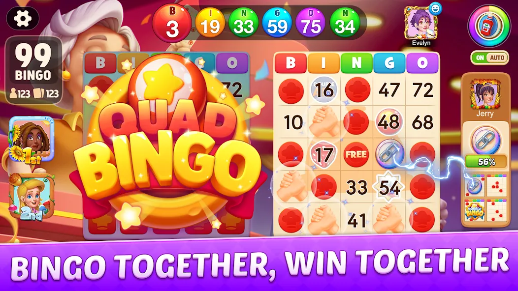 Bingo Frenzy®-Live Bingo Games MOD APK: Безлимитные билеты и бонусы — скриншот 2 Bingo Frenzy®-Live Bingo Games MOD APK: Безлимитные билеты и бонусы — скриншот 2
