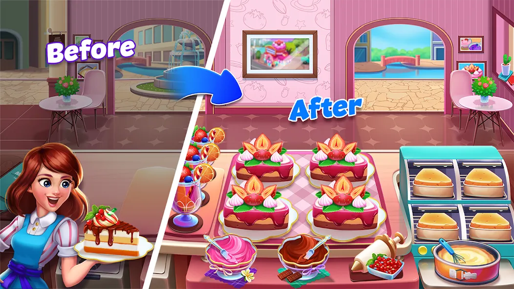 Food Voyage: Fun Cooking Games (Мод: Безлимитные монеты и все уровни открыты) — скачать на Андроид — скриншот 4