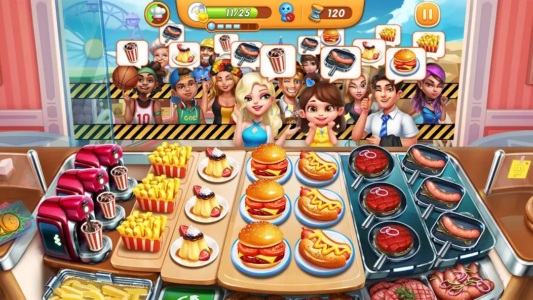 Скачать Cooking City - Cooking Games на Андроид с модом — Безлимитные монеты и алмазы — скриншот 1 Скачать Cooking City - Cooking Games на Андроид с модом — Безлимитные монеты и алмазы — скриншот 1