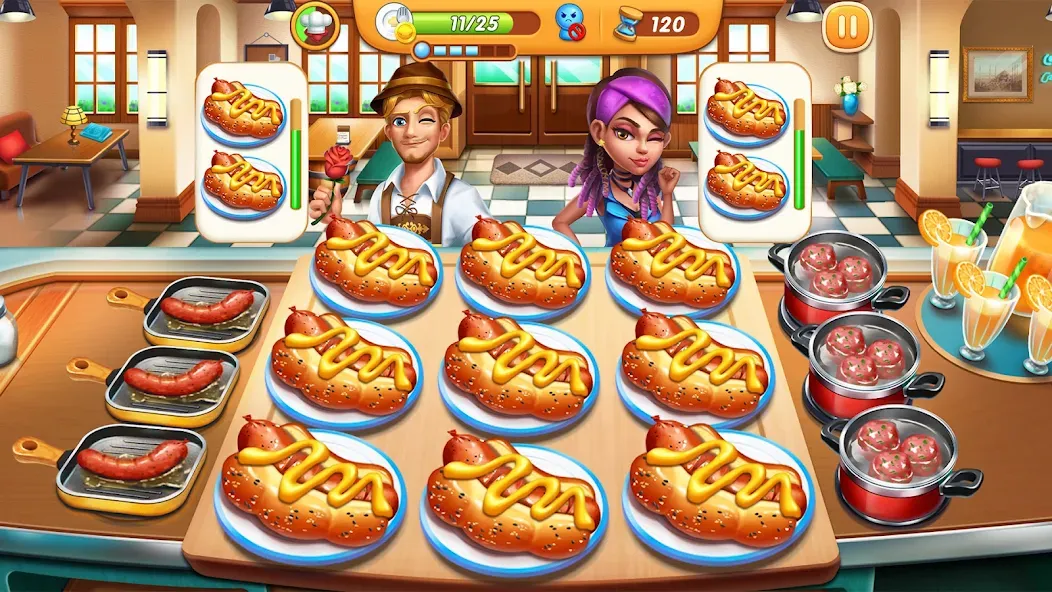 Скачать Cooking City - Cooking Games на Андроид с модом — Безлимитные монеты и алмазы — скриншот 4 Скачать Cooking City - Cooking Games на Андроид с модом — Безлимитные монеты и алмазы — скриншот 4