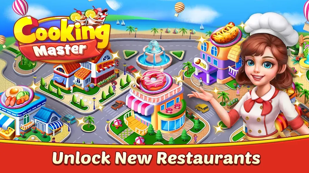 Cooking Master:Restaurant Game — Безлимитные деньги и все рецепты, скачать мод APK — скриншот 1