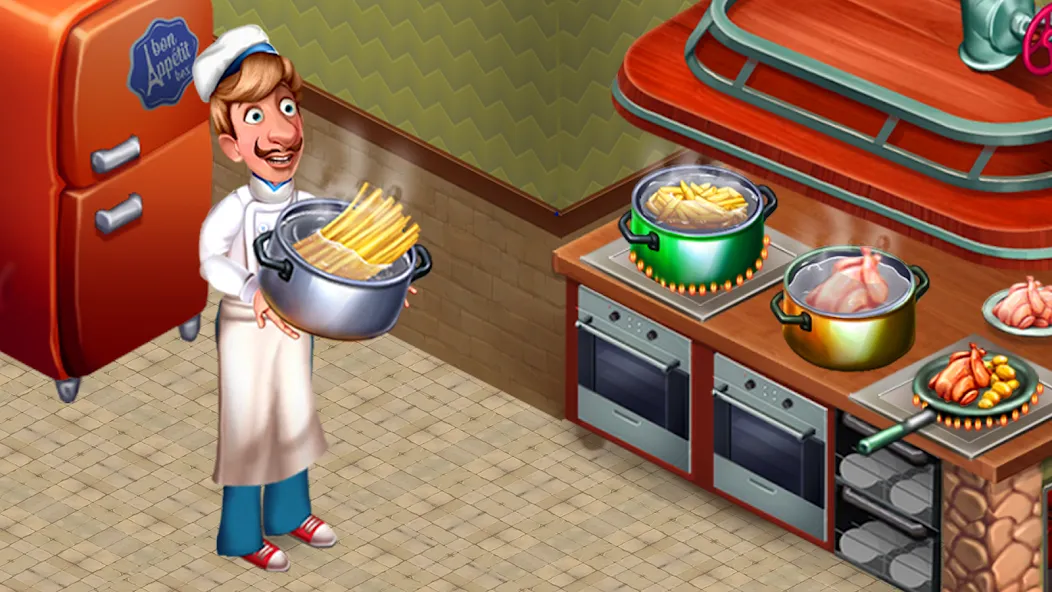 Cooking Team: Restaurant Games взлом на Андроид — Безлимитные монеты и энергия — скриншот 2 Cooking Team: Restaurant Games взлом на Андроид — Безлимитные монеты и энергия — скриншот 2