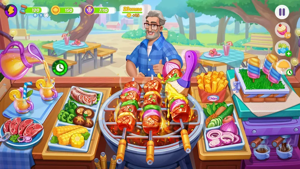 Cooking Town - Restaurant Game взлом APK — Безлимитные монеты и все рецепты — скриншот 1 Cooking Town - Restaurant Game взлом APK — Безлимитные монеты и все рецепты — скриншот 1