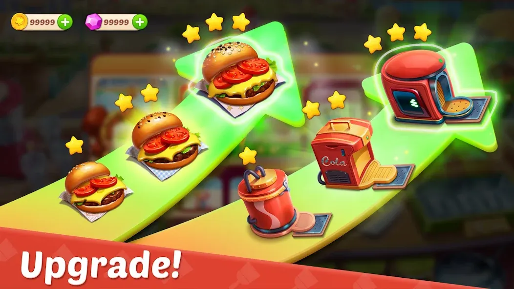 Cooking Town - Restaurant Game взлом APK — Безлимитные монеты и все рецепты — скриншот 3 Cooking Town - Restaurant Game взлом APK — Безлимитные монеты и все рецепты — скриншот 3