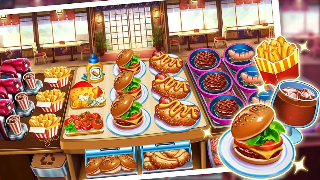 Мод Food Game Crazy Super Chef — Безлимитные деньги и открыты все рецепты, скачать APK — скриншот 4 Мод Food Game Crazy Super Chef — Безлимитные деньги и открыты все рецепты, скачать APK — скриншот 4