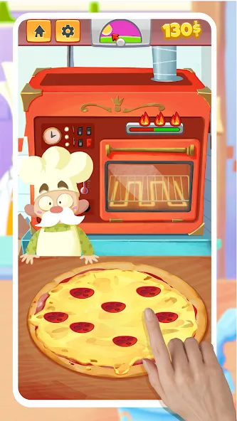 Pizza Maker - Cooking Games — последняя версия с модом (Безлимитные деньги и все рецепты) — скриншот 1 Pizza Maker - Cooking Games — последняя версия с модом (Безлимитные деньги и все рецепты) — скриншот 1