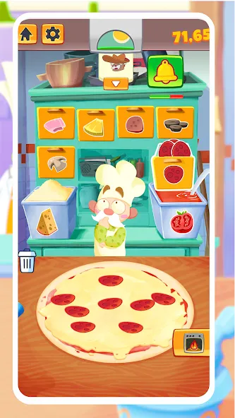 Pizza Maker - Cooking Games — последняя версия с модом (Безлимитные деньги и все рецепты) — скриншот 2 Pizza Maker - Cooking Games — последняя версия с модом (Безлимитные деньги и все рецепты) — скриншот 2