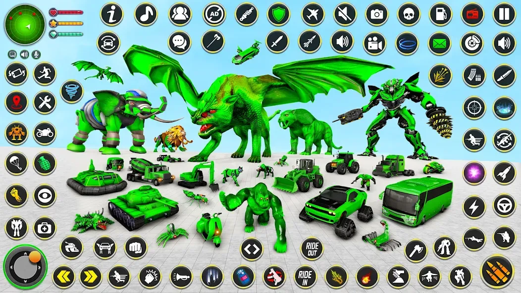 Multi Animal Robot Car Games взлом на Андроид — Разблокированы все роботы и машины — скриншот 3 Multi Animal Robot Car Games взлом на Андроид — Разблокированы все роботы и машины — скриншот 3