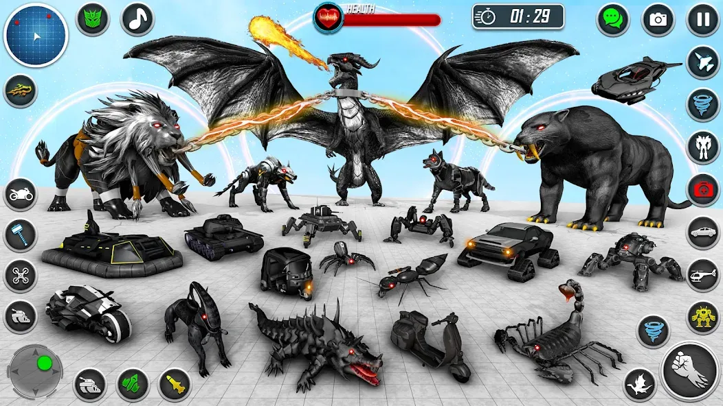 Multi Animal Robot Car Games взлом на Андроид — Разблокированы все роботы и машины — скриншот 4 Multi Animal Robot Car Games взлом на Андроид — Разблокированы все роботы и машины — скриншот 4