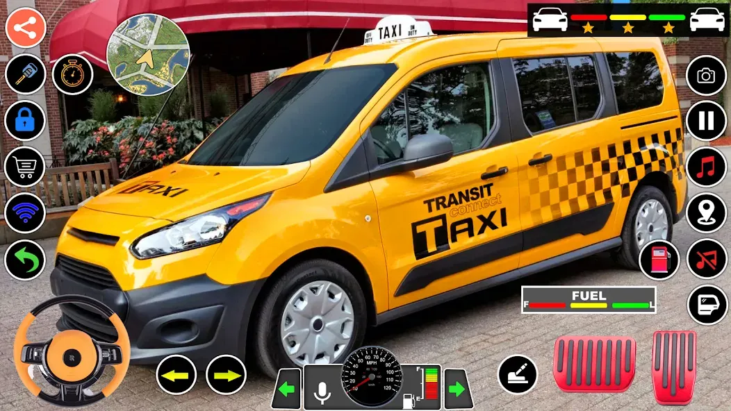 Скачать US Taxi Game 2023-Taxi Driver — Безлимитные деньги и топливо — скриншот 2