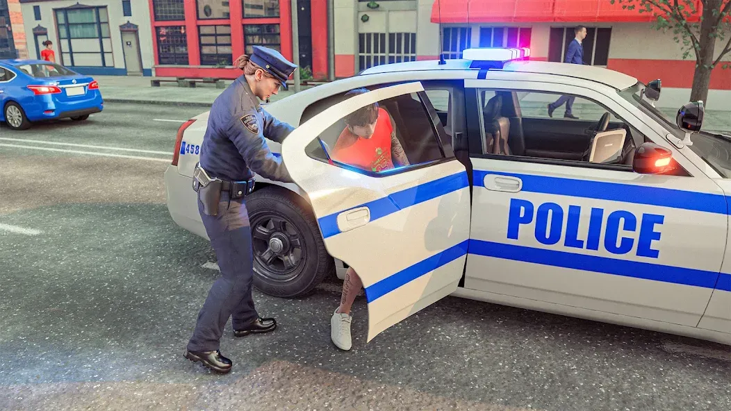 Police Simulator Job Cop Game бесплатно на Андроид — мод: Безлимитные деньги и всё открыто — скриншот 2