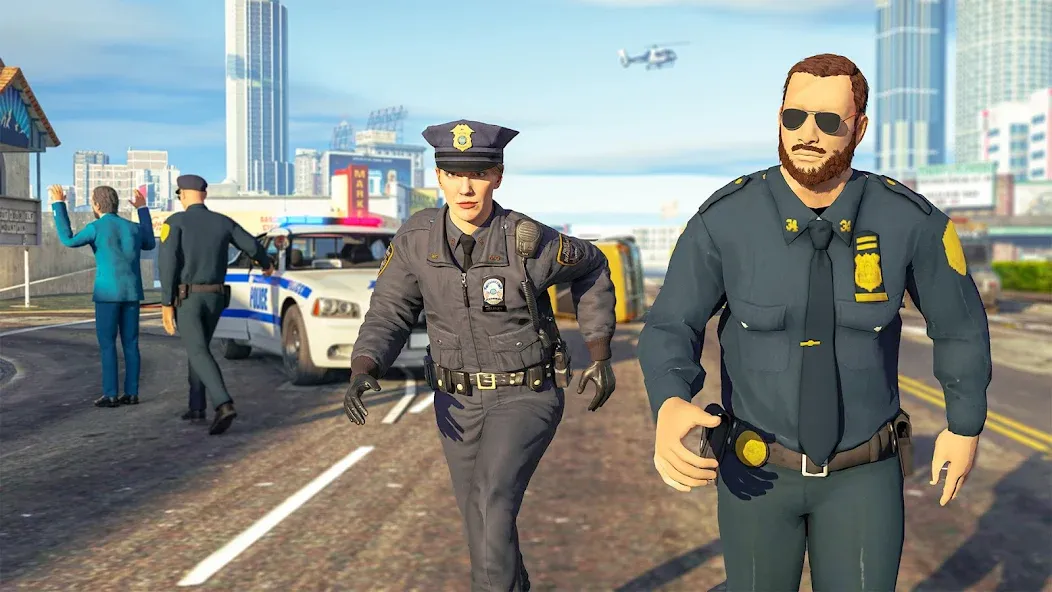 Police Simulator Job Cop Game бесплатно на Андроид — мод: Безлимитные деньги и всё открыто — скриншот 5