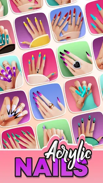 Acrylic Nails! MOD APK скачать на Андроид — Безлимитные деньги и всё открыто — скриншот 1