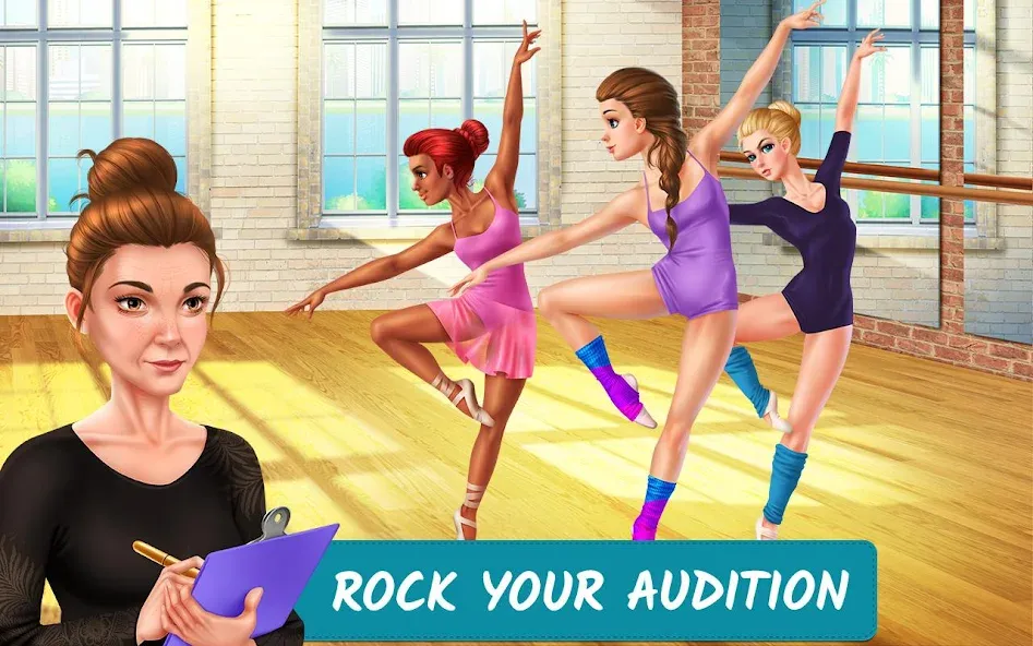 Dance School Stories — Безлимитные деньги и энергия, скачать мод APK — скриншот 1 Dance School Stories — Безлимитные деньги и энергия, скачать мод APK — скриншот 1