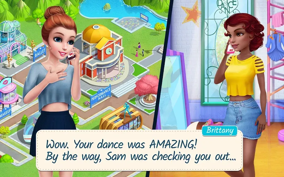 Dance School Stories — Безлимитные деньги и энергия, скачать мод APK — скриншот 2 Dance School Stories — Безлимитные деньги и энергия, скачать мод APK — скриншот 2