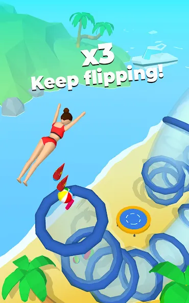 Flip Jump Stack! взломанный APK — Без рекламы и все уровни открыты — скриншот 1