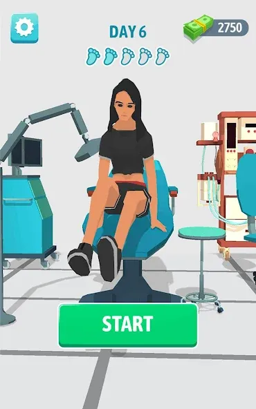 Foot Clinic - ASMR Feet Care на телефон — скачать мод: Безлимитные деньги и открыты все уровни — скриншот 1