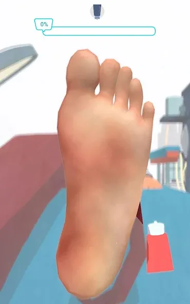 Foot Clinic - ASMR Feet Care на телефон — скачать мод: Безлимитные деньги и открыты все уровни — скриншот 4