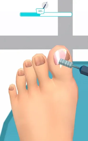 Foot Clinic - ASMR Feet Care на телефон — скачать мод: Безлимитные деньги и открыты все уровни — скриншот 5