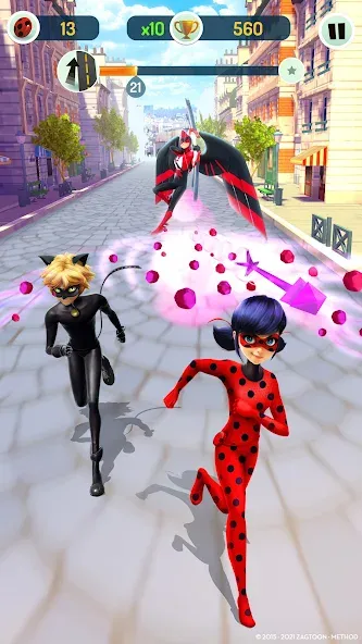 Miraculous Ladybug & Cat Noir — Безлимитные деньги и открыты все уровни, скачать мод APK — скриншот 5 Miraculous Ladybug & Cat Noir — Безлимитные деньги и открыты все уровни, скачать мод APK — скриншот 5