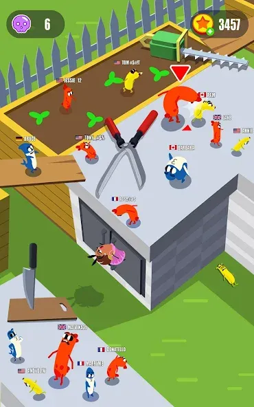 Sausage Wars.io взломанный APK — Без рекламы и все скины — скриншот 3 Sausage Wars.io взломанный APK — Без рекламы и все скины — скриншот 3