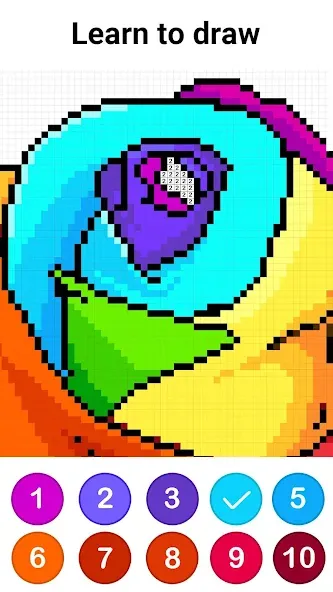 Color by Number ®: No.Draw на телефон — скачать мод: Без рекламы и все раскраски открыты — скриншот 4