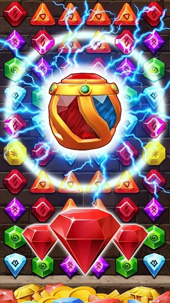 Скачать взлом Jewel Ancient Pyramid Treasure — Безлимитные монеты и жизни — скриншот 1