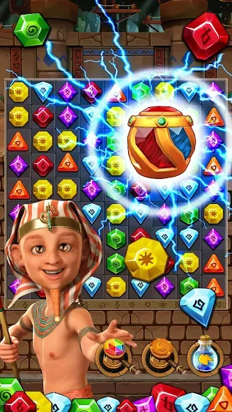 Jewel Ancient 2: lost gems мод на Андроид: Безлимитные подсказки и жизни — скриншот 3 Jewel Ancient 2: lost gems мод на Андроид: Безлимитные подсказки и жизни — скриншот 3