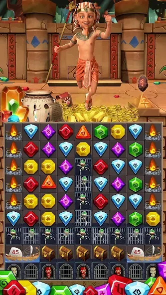 Jewel Ancient 2: lost gems мод на Андроид: Безлимитные подсказки и жизни — скриншот 4 Jewel Ancient 2: lost gems мод на Андроид: Безлимитные подсказки и жизни — скриншот 4