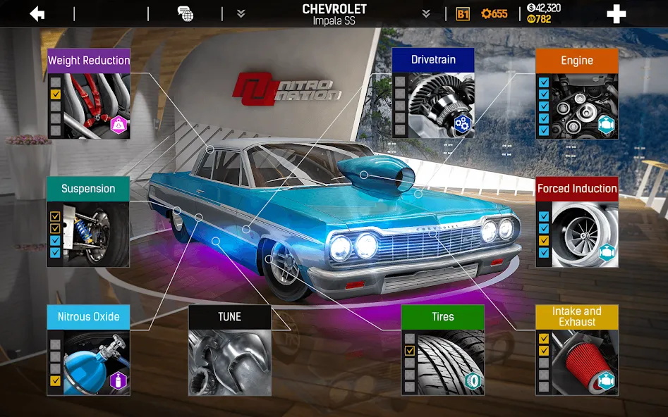 Nitro Nation: Car Racing Game MOD APK: Безлимитные деньги и топливный бак — скриншот 3 Nitro Nation: Car Racing Game MOD APK: Безлимитные деньги и топливный бак — скриншот 3