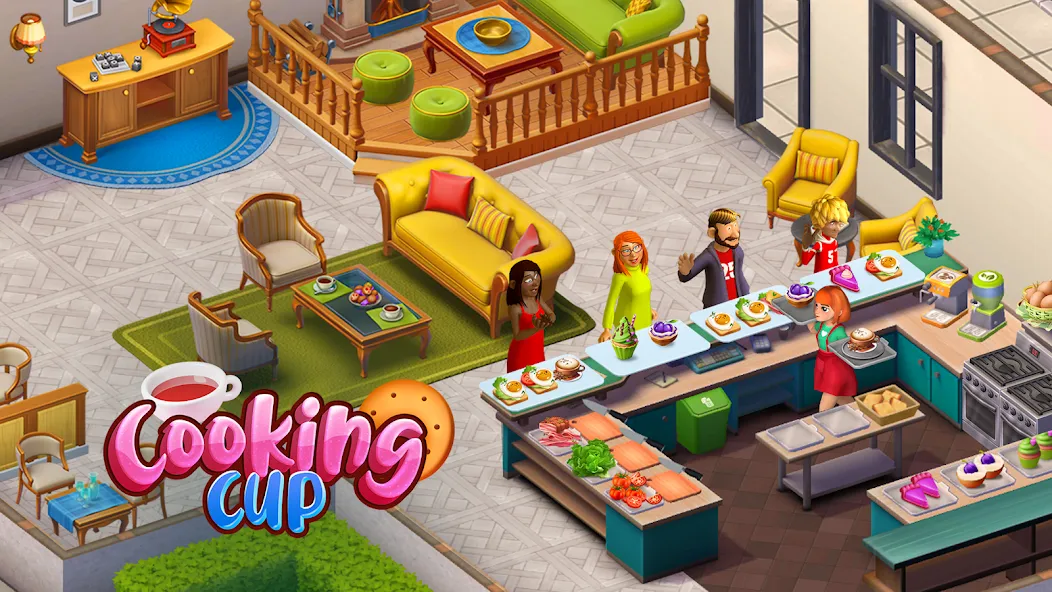 Скачать Cooking Cup: Fun Cafe Games мод — Безлимитные деньги и ингредиенты — скриншот 1 Скачать Cooking Cup: Fun Cafe Games мод — Безлимитные деньги и ингредиенты — скриншот 1