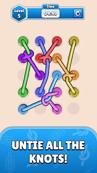 Скачать мод Twisted Tangle — Без рекламы и много подсказок — скриншот 1 Скачать мод Twisted Tangle — Без рекламы и много подсказок — скриншот 1