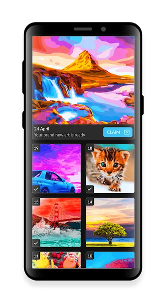 April - Oil Painting by Number MOD APK скачать на Андроид — Безлимитные подсказки и краски — скриншот 4 April - Oil Painting by Number MOD APK скачать на Андроид — Безлимитные подсказки и краски — скриншот 4