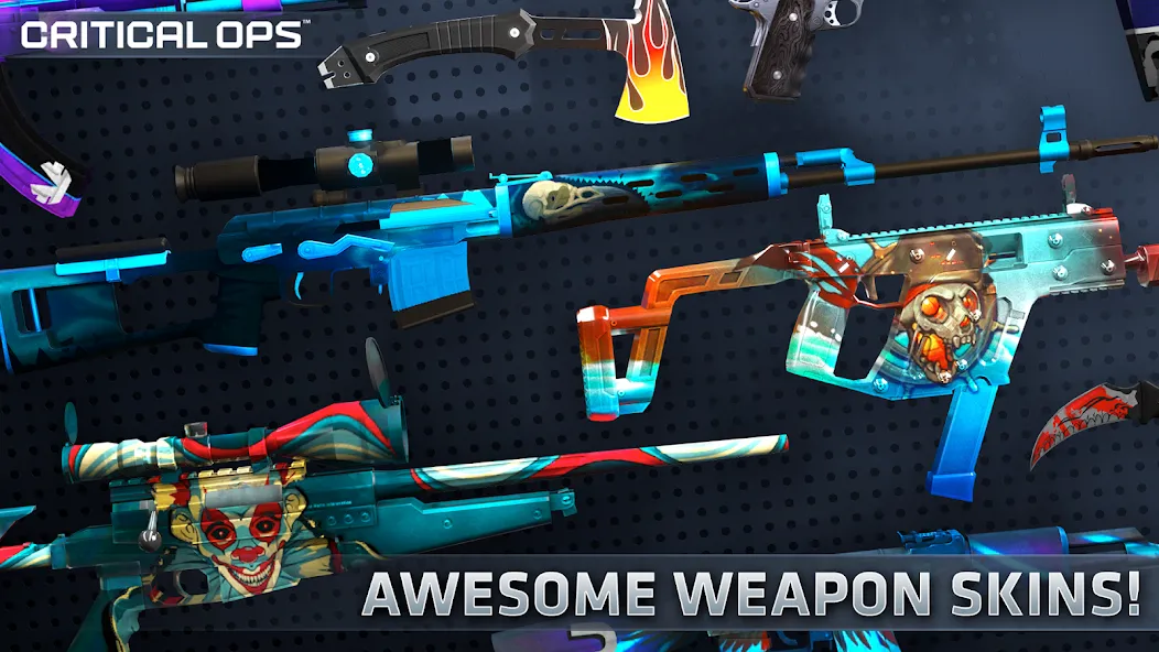 Скачать Critical Ops: Multiplayer FPS на Андроид с модом — Безлимитные деньги и оружие — скриншот 3