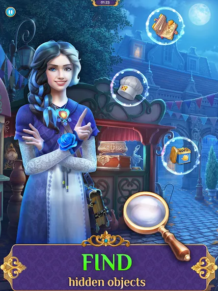 Hidden objects of Eldritchwood взлом APK — Безлимитные подсказки и энергии — скриншот 1 Hidden objects of Eldritchwood взлом APK — Безлимитные подсказки и энергии — скриншот 1