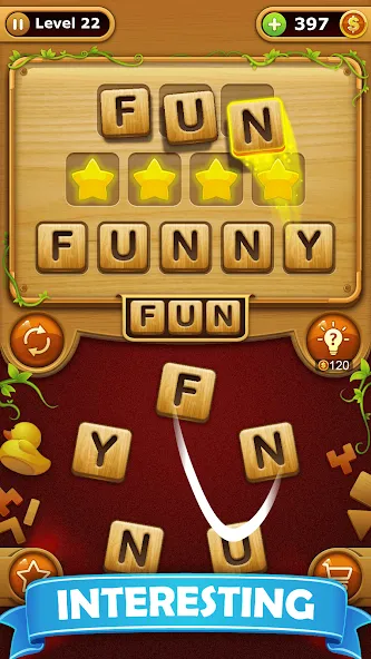 Word Connect - Word Games взломанный APK — Безлимитные подсказки и открыты все уровни — скриншот 1