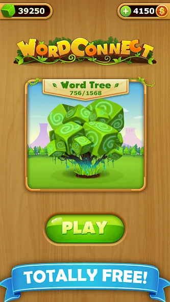 Word Connect - Word Games взломанный APK — Безлимитные подсказки и открыты все уровни — скриншот 3