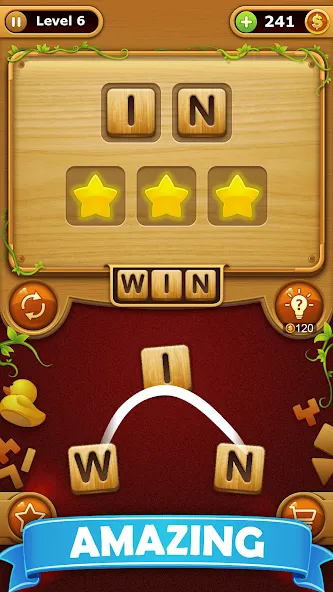 Word Connect - Word Games взломанный APK — Безлимитные подсказки и открыты все уровни — скриншот 4