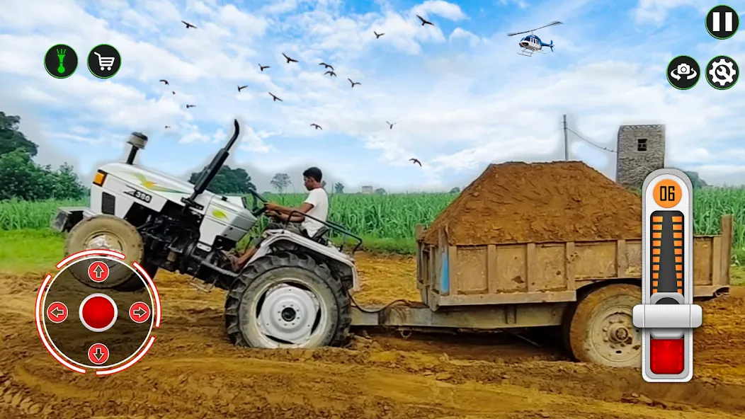 Tractor Simulator Farm Games MOD APK скачать на Андроид — Безлимитные деньги и топливо — скриншот 1