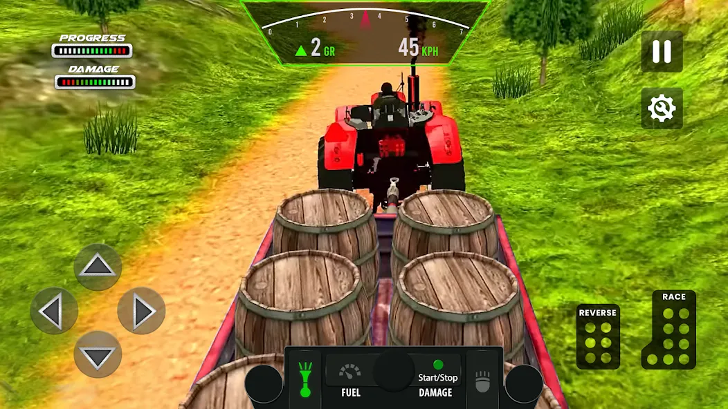 Tractor Simulator Farm Games MOD APK скачать на Андроид — Безлимитные деньги и топливо — скриншот 4