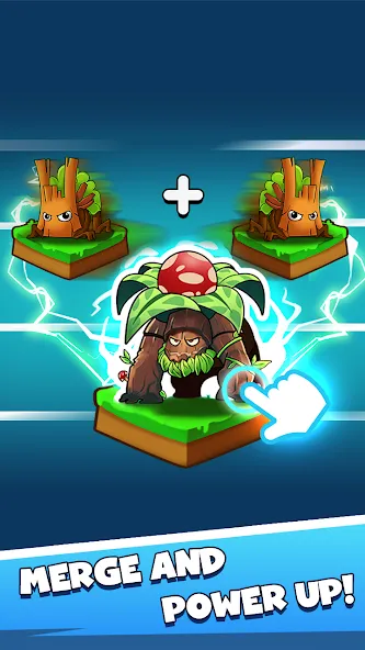 Merge Plants – Monster Defense — скачать мод: Безлимитные монеты и усиленные растения — скриншот 3