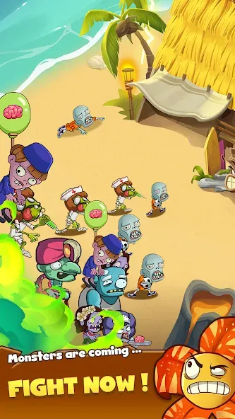 Zombie Defense - Plants War MOD APK: Безлимитные деньги и мощные растения — скриншот 4