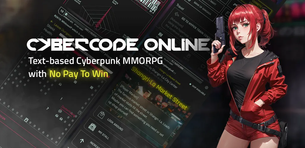 Мод CyberCode Online -Text MMORPG — Неограниченные ресурсы и быстрый прогресс, скачать APK — скриншот 1