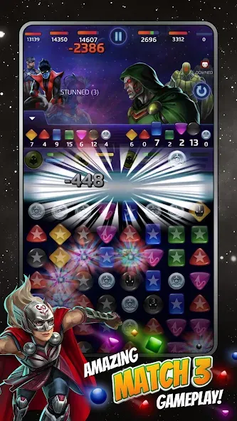 Скачать MARVEL Puzzle Quest: Hero RPG — Безлимитные ресурсы и герои — скриншот 1 Скачать MARVEL Puzzle Quest: Hero RPG — Безлимитные ресурсы и герои — скриншот 1