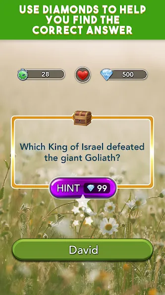 Daily Bible Trivia Bible Games MOD APK скачать на Андроид — Открыты все викторины и подсказки — скриншот 4