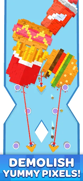 Скачать Pixel Demolish — Безлимитные деньги и усиленные орудия — скриншот 1