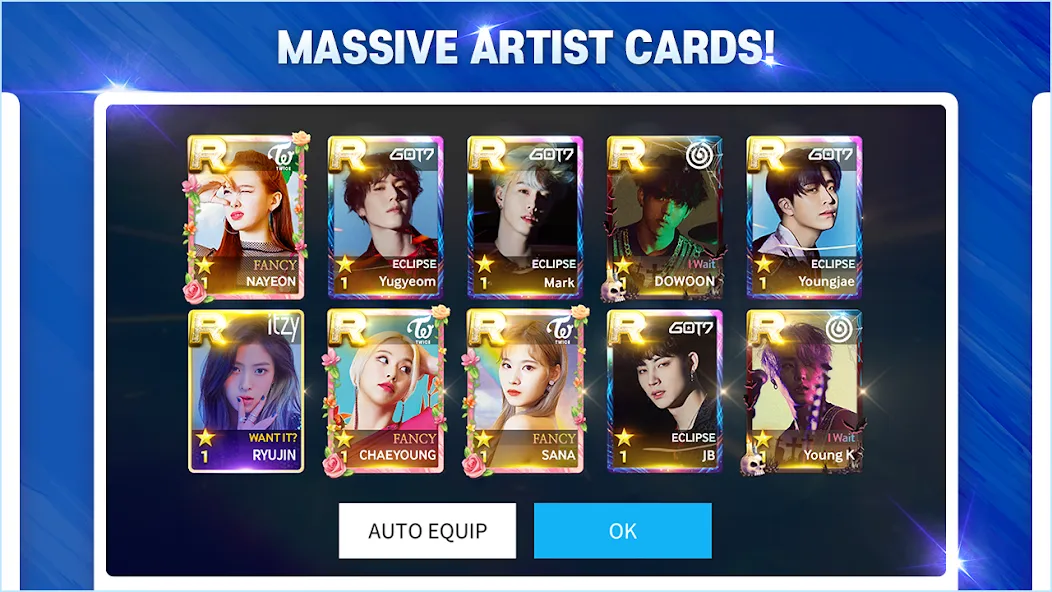 SUPERSTAR JYPNATION MOD APK скачать на Андроид — Безлимитные деньги и все карты открыты — скриншот 5