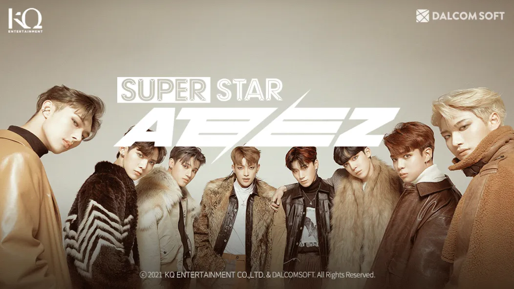 SUPERSTAR ATEEZ — Безлимитные алмазы и все песни открыты, скачать мод APK — скриншот 1