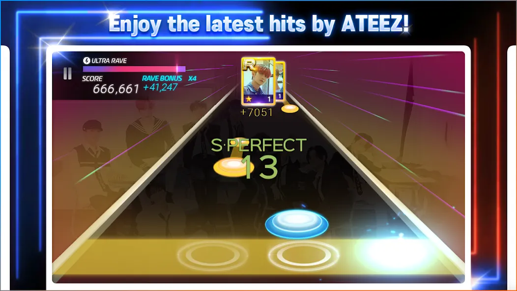 SUPERSTAR ATEEZ — Безлимитные алмазы и все песни открыты, скачать мод APK — скриншот 3